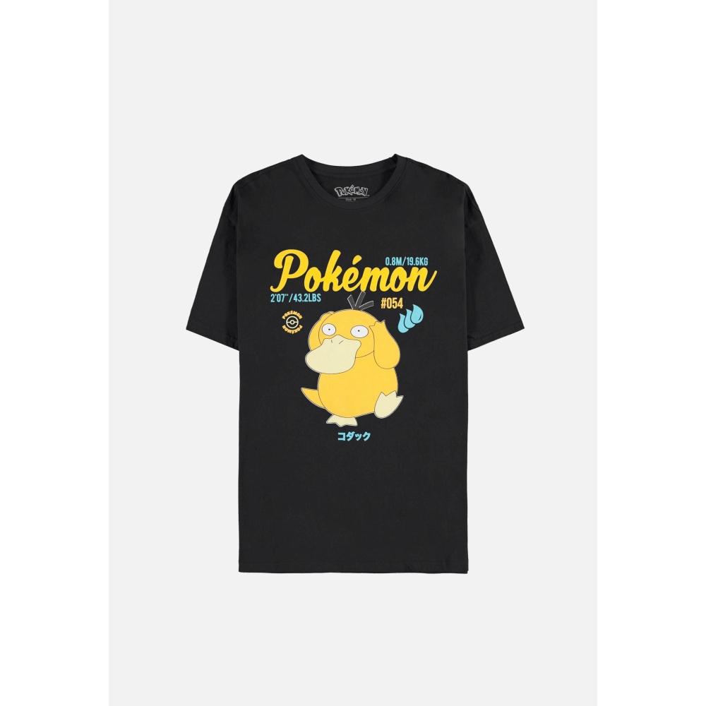 Pokémon - Psyduck Vintage Tshirt Homme - Noir